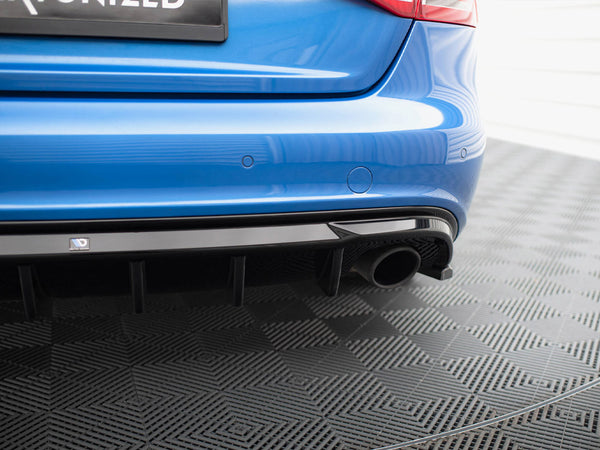 Audi - A4 S Line Sedan / Avant B8 (Version with single exhaust tips on both sides): Maxton Rear Diffuser