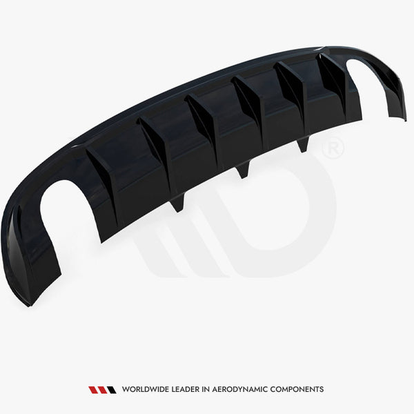 Audi - A4 S Line Sedan / Avant B8 (Version with single exhaust tips on both sides): Maxton Rear Diffuser