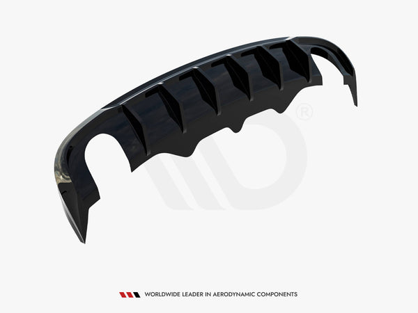 Audi - A5 S Line Sportback 8T (Version with single exhaust tips on both sides): Maxton Rear Diffuser