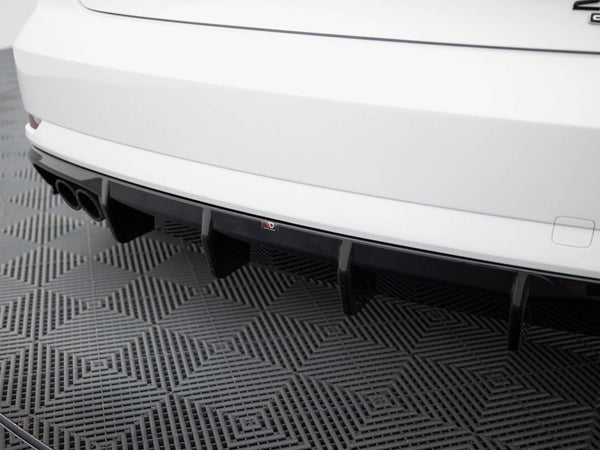 Audi - A3 Sedan 8V Facelift (Version with dual exhaust tips on one side): Maxton Rear Diffuser