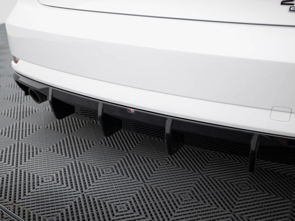 Audi - A3 Sedan 8V Facelift (Version with single exhaust tips on both sides): Maxton Rear Diffuser