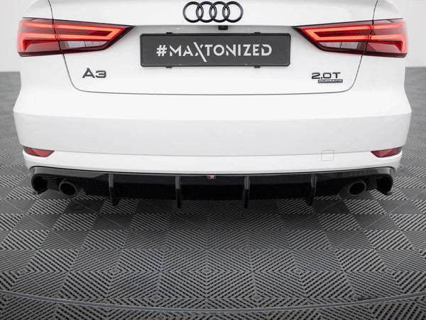 Audi - A3 Sedan 8V Facelift (Version with single exhaust tips on both sides): Maxton Rear Diffuser
