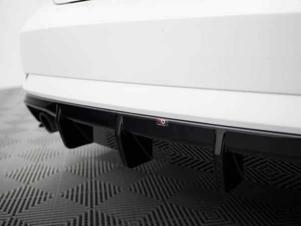 Audi - A3 Sedan 8V Facelift (Version with single exhaust tips on both sides): Maxton Rear Diffuser