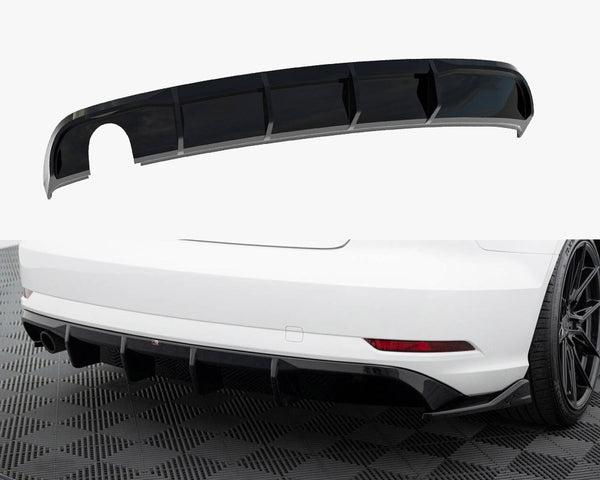 Audi - A3 Sedan 8V Facelift (Version with single exhaust tips on one side): Maxton Rear Diffuser