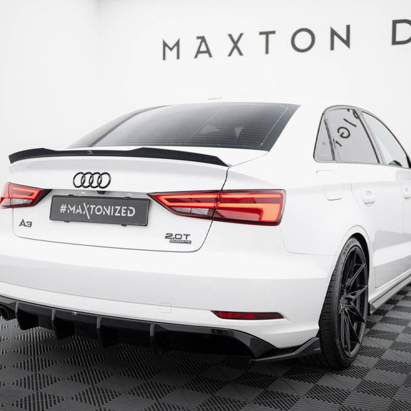 Audi - A3 Sedan 8V Facelift (Version with single exhaust tips on one side): Maxton Rear Diffuser
