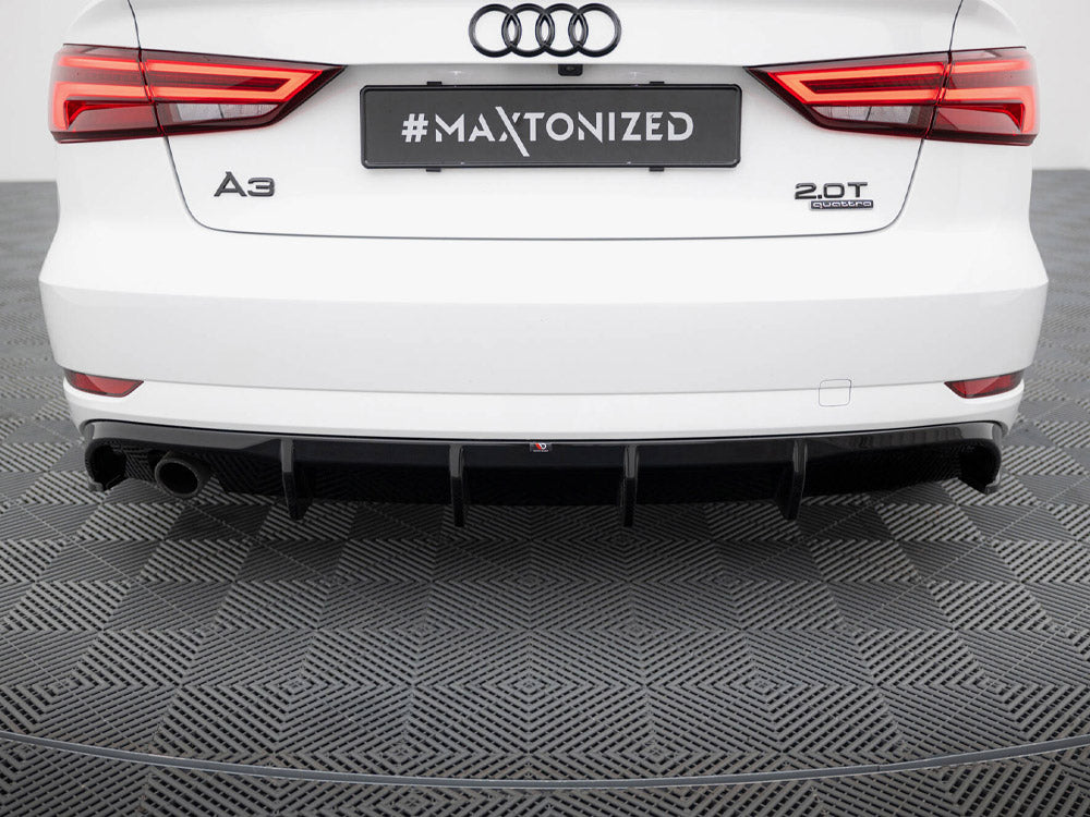 Audi - A3 Sedan 8V Facelift (Version with single exhaust tips on one side): Maxton Rear Diffuser