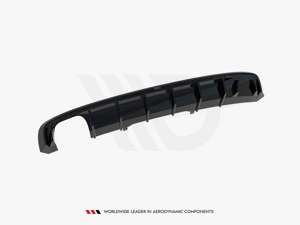 Audi - A4 S Line B9 (Version with dual exhaust tips on one side): Maxton Rear Diffuser V1