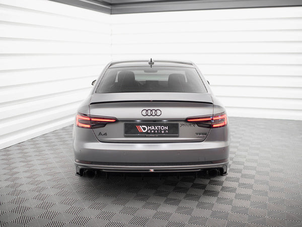 Audi - A4 S Line B9 (Version with single exhaust tips on both sides): Maxton Rear Diffuser V1