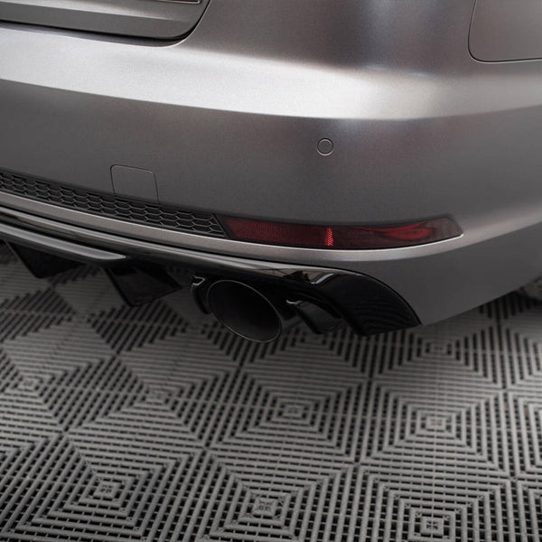 Audi - A4 S Line B9 (Version with single exhaust tips on both sides): Maxton Rear Diffuser V1