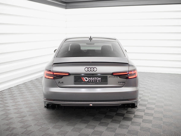 Audi - A4 S Line B9 (Version with single exhaust tip on one side): Maxton Rear Diffuser V1