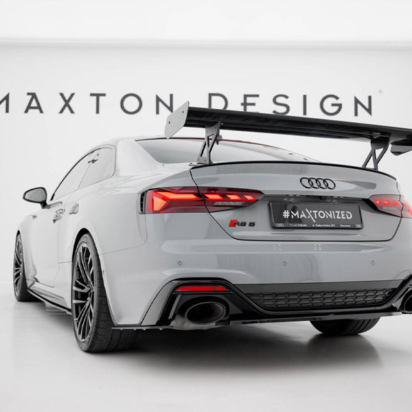 Audi - A5 / A5 S Line / S5 / RS5 Coupe F5 / F5 Facelift: Maxton Carbon Spoiler With External Brackets Uprights V1