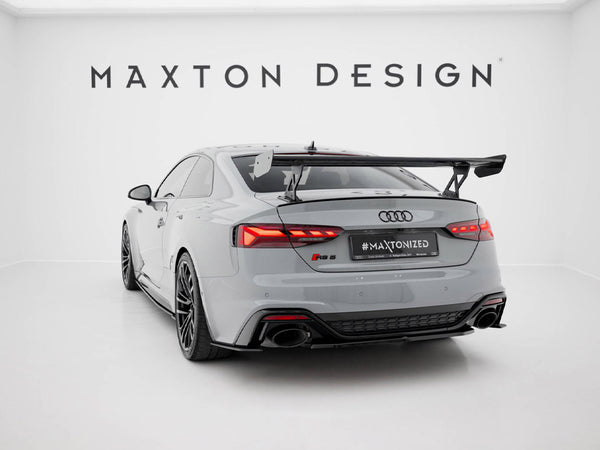 Audi - A5 / A5 S Line / S5 / RS5 Coupe F5 / F5 Facelift: Maxton Carbon Spoiler With External Brackets Uprights V1