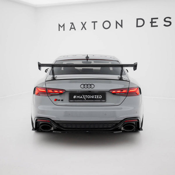 Audi - A5 / A5 S Line / S5 / RS5 Coupe F5 / F5 Facelift: Maxton Carbon Spoiler With External Brackets Uprights V1