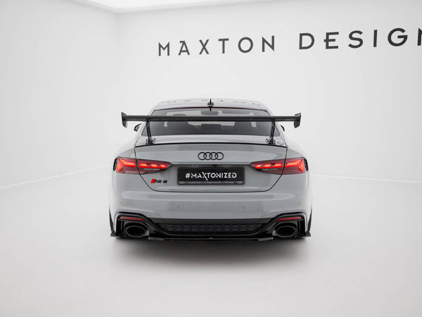 Audi - A5 / A5 S Line / S5 / RS5 Coupe F5 / F5 Facelift: Maxton Carbon Spoiler With External Brackets Uprights V1