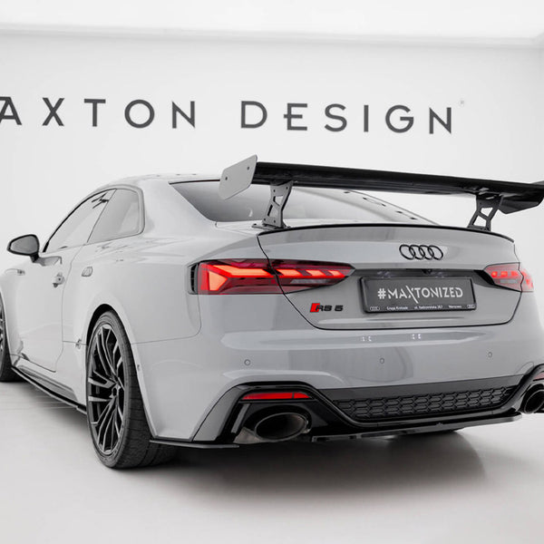 Audi - A5 / A5 S Line / S5 / RS5 Coupe F5 / F5 Facelift: Maxton Carbon Spoiler With External Brackets Uprights V2
