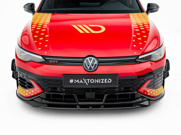 VW - Golf GTI Clubsport MK8 Facelift: Maxton Front Bumper Wings (Canards)