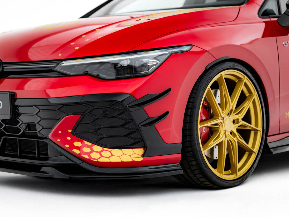 VW - Golf GTI Clubsport MK8 Facelift: Maxton Front Bumper Wings (Canards)