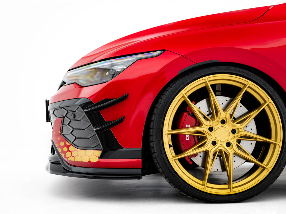 VW - Golf GTI Clubsport MK8 Facelift: Maxton Front Bumper Wings (Canards)