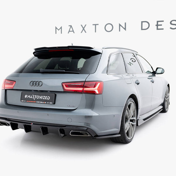 Audi - S6 / A6 S Line / A6 C7 Facelift: Maxton Rear Side Splitters V3