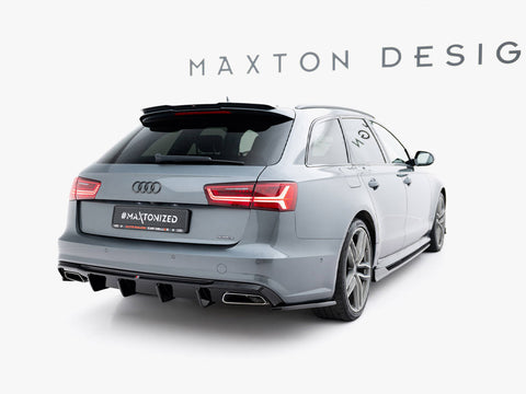 Audi - S6 / A6 S Line / A6 C7 Facelift: Maxton Rear Side Splitters V3