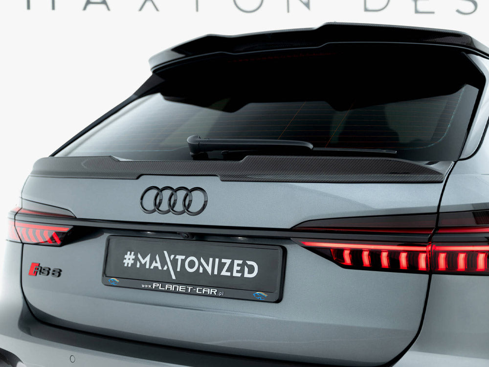 Audi - RS6 C8: Maxton Pre-preg Carbon Fibre Tailgate Spoiler (Lower)