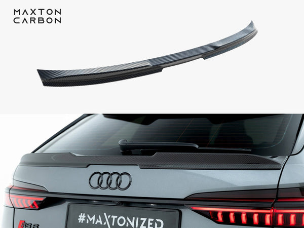 Audi - RS6 C8: Maxton Pre-preg Carbon Fibre Tailgate Spoiler (Lower)