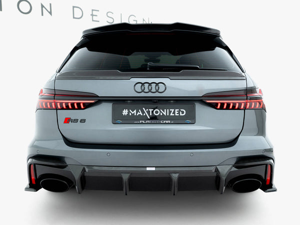 Audi - RS6 C8 (version without towbar): Maxton Pre-preg Carbon Fibre Rear Diffuser