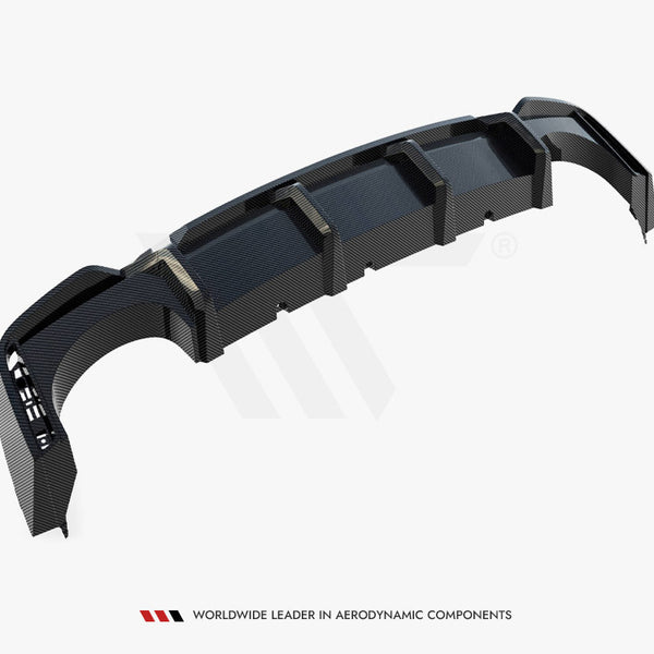 Audi - RS6 C8 (version without towbar): Maxton Pre-preg Carbon Fibre Rear Diffuser