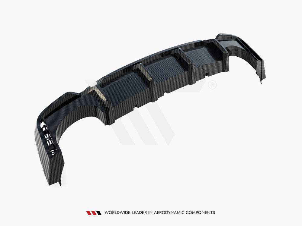 Audi - RS6 C8 (version without towbar): Maxton Pre-preg Carbon Fibre Rear Diffuser