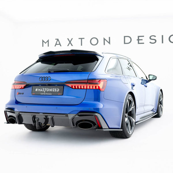 Audi - RS6 C8 (version with towbar): Maxton Pre-preg Carbon Fibre Rear Diffuser