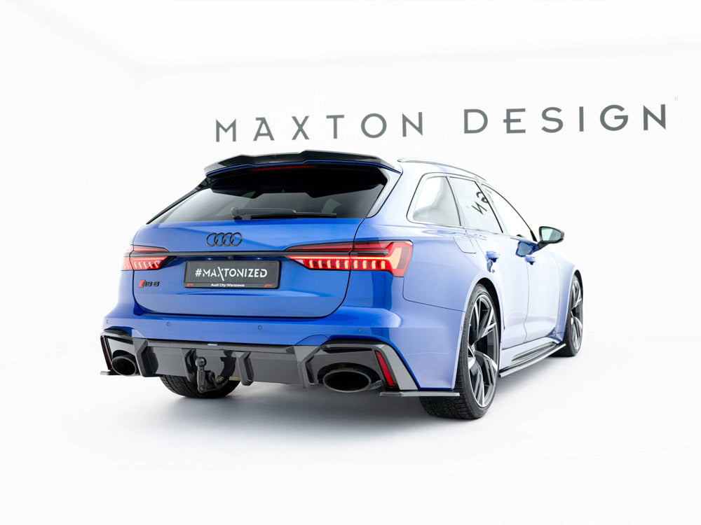 Audi - RS6 C8 (version with towbar): Maxton Pre-preg Carbon Fibre Rear Diffuser
