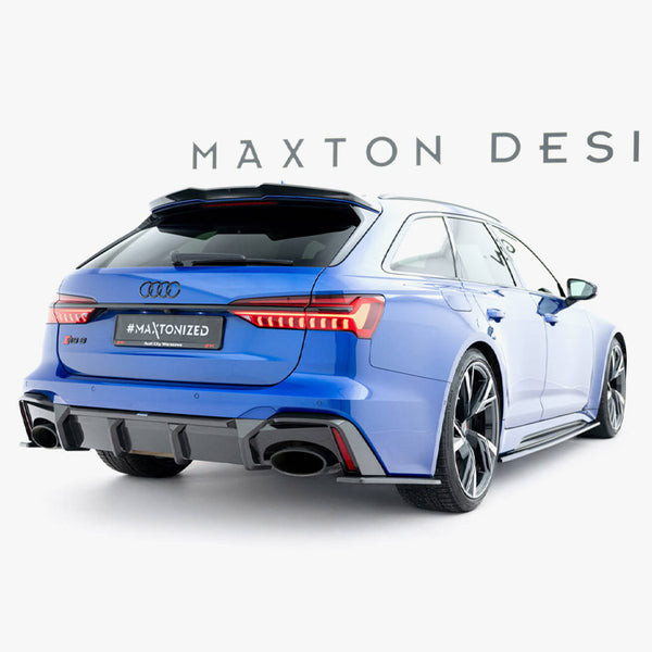 Audi - RS6 C8 (version with towbar): Maxton Pre-preg Carbon Fibre Rear Diffuser