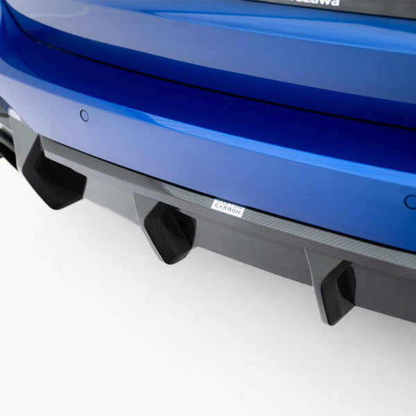 Audi - RS6 C8 (version with towbar): Maxton Pre-preg Carbon Fibre Rear Diffuser