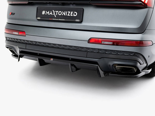 Audi - Q7 S Line MK2 Facelift 2: Maxton Rear Splitter (Vertical Bars)
