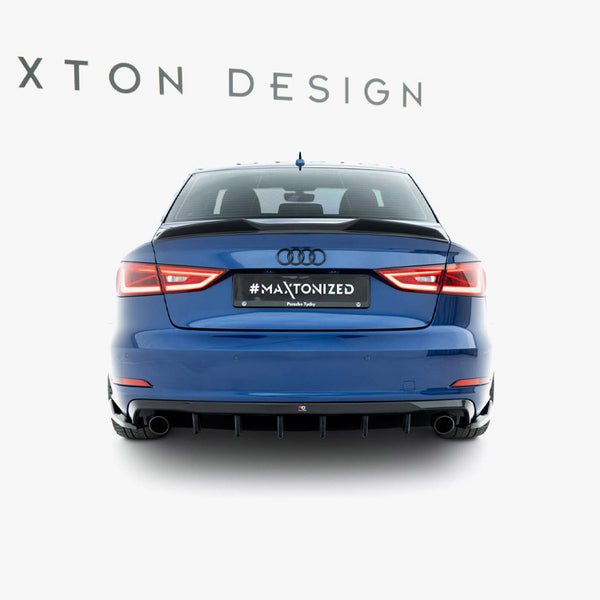Audi - A3 Sedan 8V (Version with single exhaust tips on both sides): Maxton Rear Diffuser
