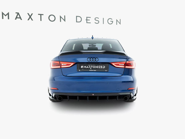 Audi - A3 Sedan 8V (Version with single exhaust tips on both sides): Maxton Rear Diffuser
