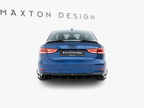 Audi - A3 Sedan 8V (Version with dual exhaust tips on one side): Maxton Rear Diffuser
