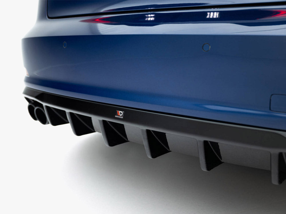 Audi - A3 Sedan 8V (Version with dual exhaust tips on one side): Maxton Rear Diffuser
