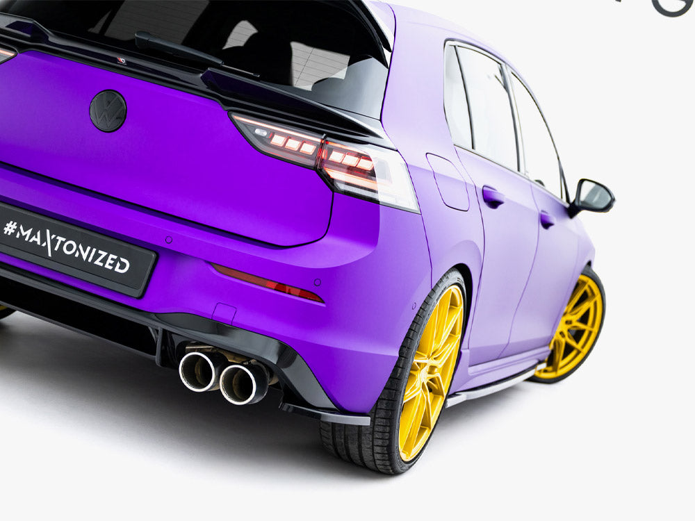 VW - Golf R MK8 Facelift: Maxton Rear Side Splitters V1