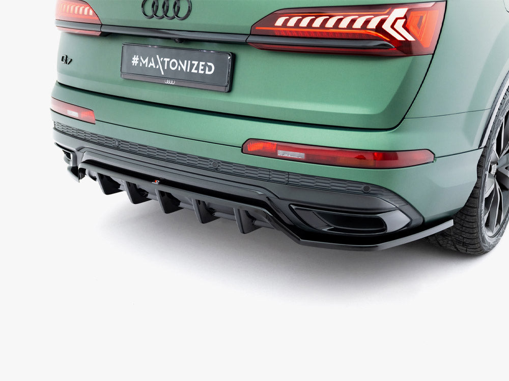 Audi - Q7 S Line MK2 Facelift: Maxton Rear Splitter (Vertical Bars)
