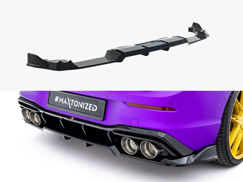 VW - Golf R MK8 / MK8 Facelift: Maxton Rear Splitter (Vertical Bars) V1