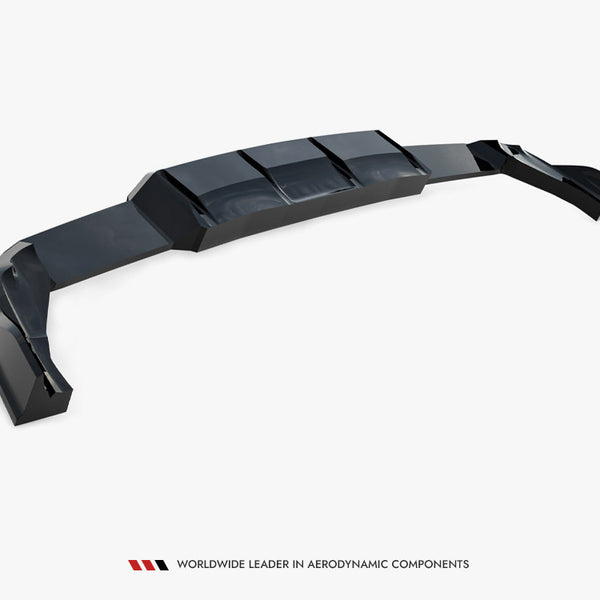 VW - Golf R MK8 / MK8 Facelift: Maxton Rear Splitter (Vertical Bars) V1