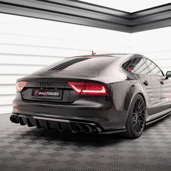 Audi - A7 S Line C7: Maxton Rear Side Splitters