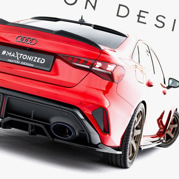 Audi - RS3 Sedan 8Y Facelift: Maxton Rear Splitter (Vertical Bars) V1