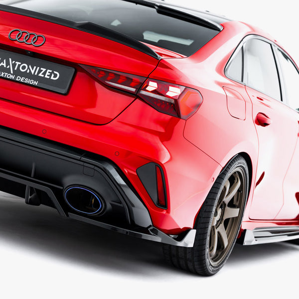 Audi - RS3 Sedan 8Y Facelift: Maxton Rear Splitter (Vertical Bars) V2