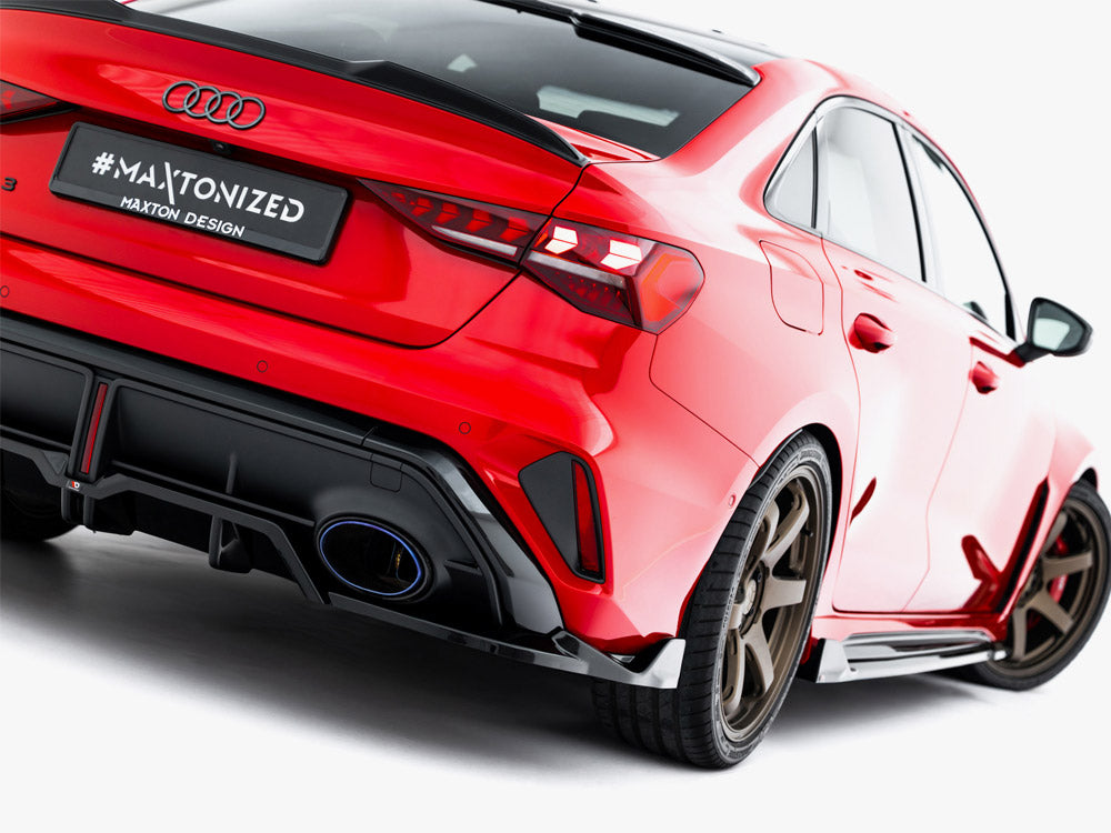 Audi - RS3 Sedan 8Y Facelift: Maxton Rear Splitter (Vertical Bars) V2