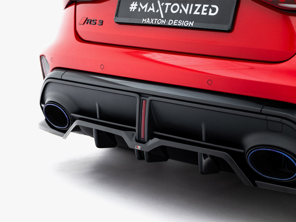 Audi - RS3 Sedan 8Y Facelift: Maxton Rear Splitter (Vertical Bars) V2