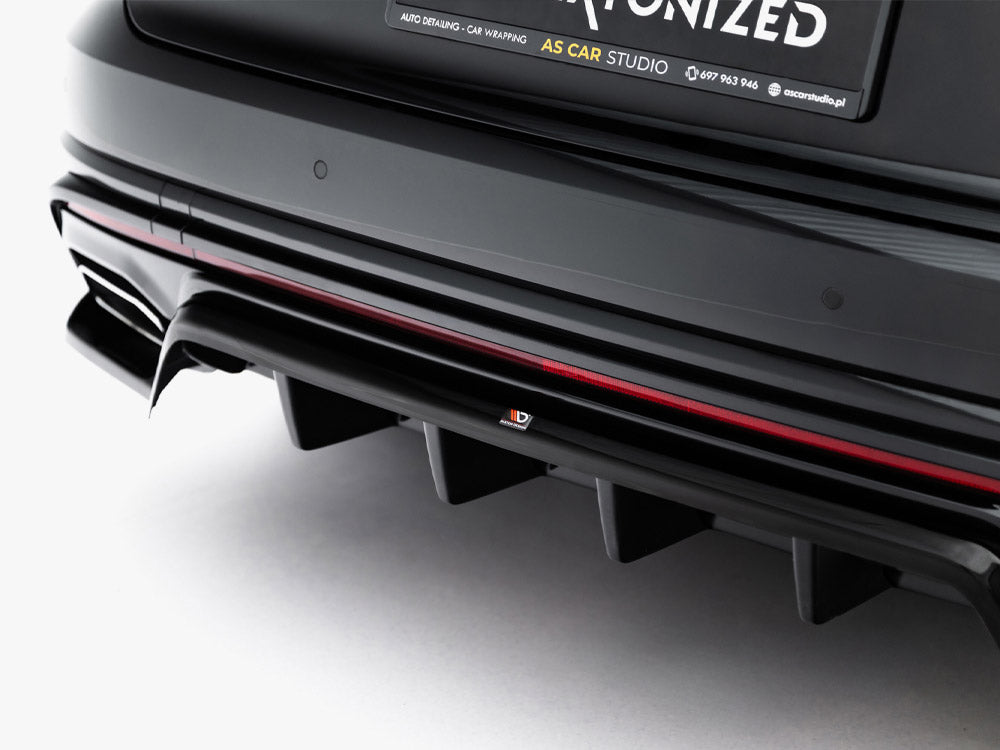 VW - Touareg R Line MK3 Facelift: Maxton Rear Splitter (Vertical Bars)