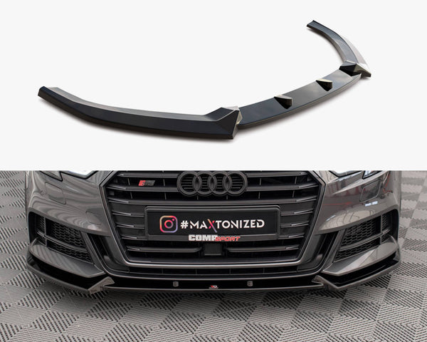 Audi - S3 / A3 S Line Sportback 8V Facelift: Maxton Front Splitter V1
