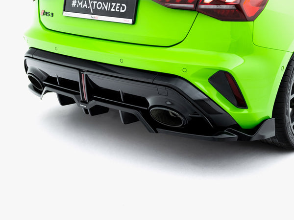 Audi - RS3 Sportback 8Y Facelift: Maxton Rear Splitter (Vertical Bars) V3